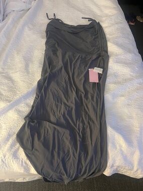 Baby Phat Long Maxi Skirt in Charcoal Gray